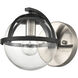 Davenay 1 Light 7.5 inch Satin Nickel with Matte Black Vanity Light Wall Light in Satin Nickel/Matte Black