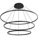Veritas 70.88 inch 120.00 watt Sand Black Chandelier Ceiling Light, 3 Tier