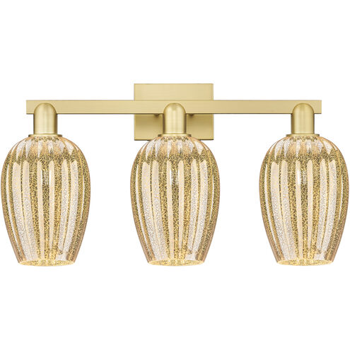 Preston 3 Light 26 inch Satin Gold Bath Vanity Light Wall Light