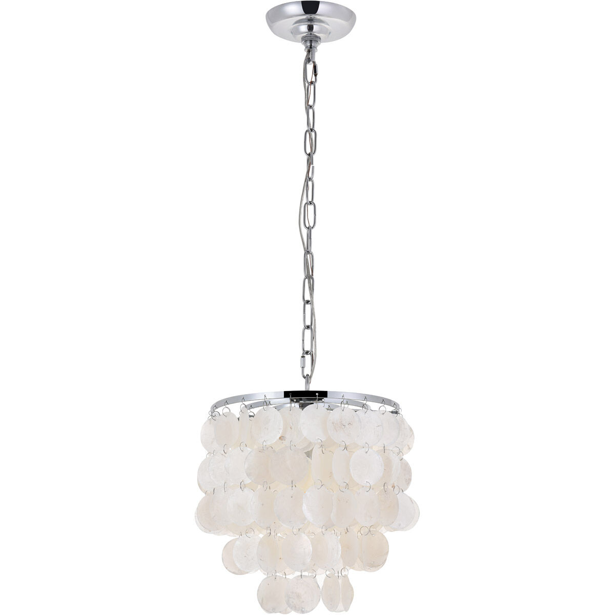 Selene 1 Light 10 inch Chrome Pendant Ceiling Light