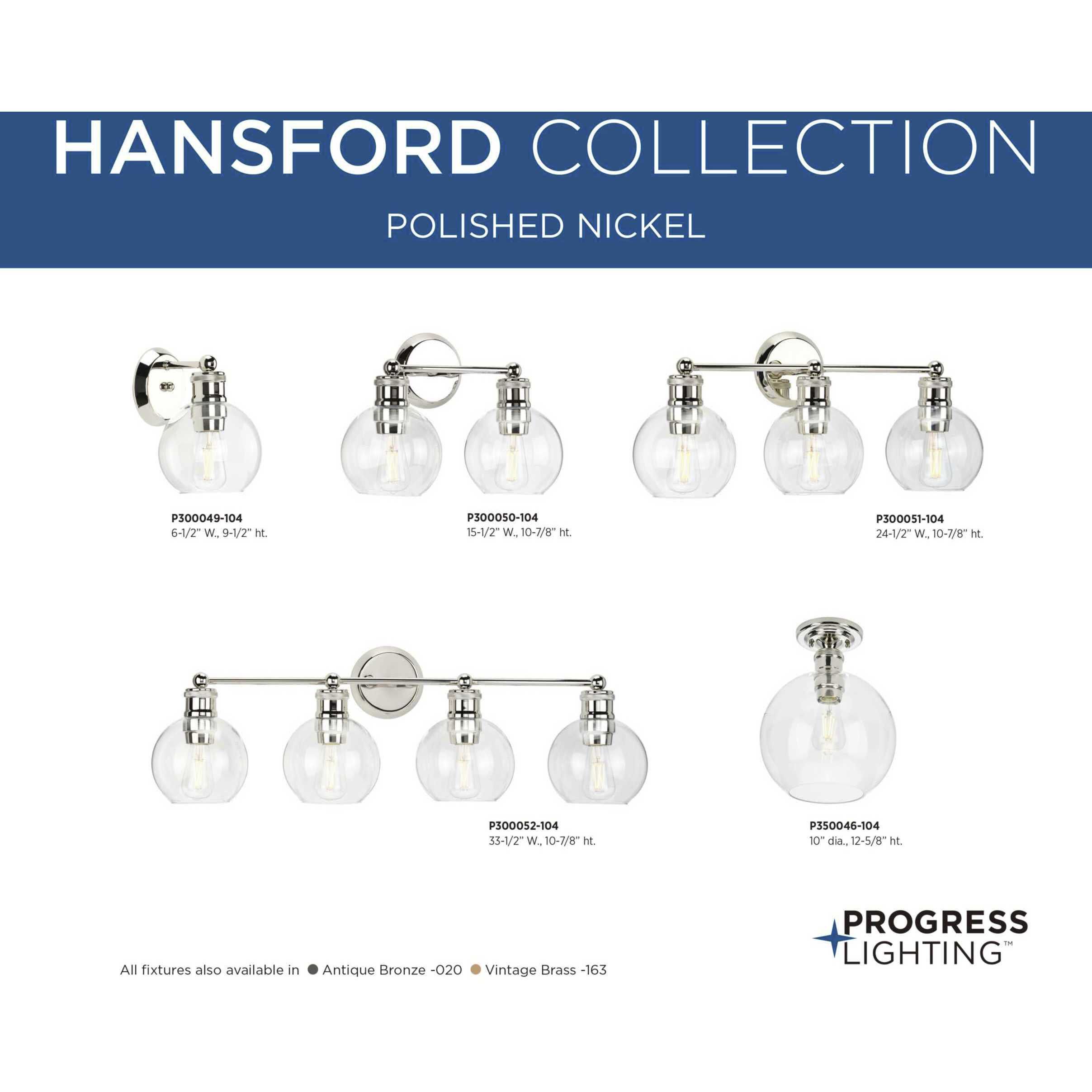 Progress lighting hansford 3 light shop