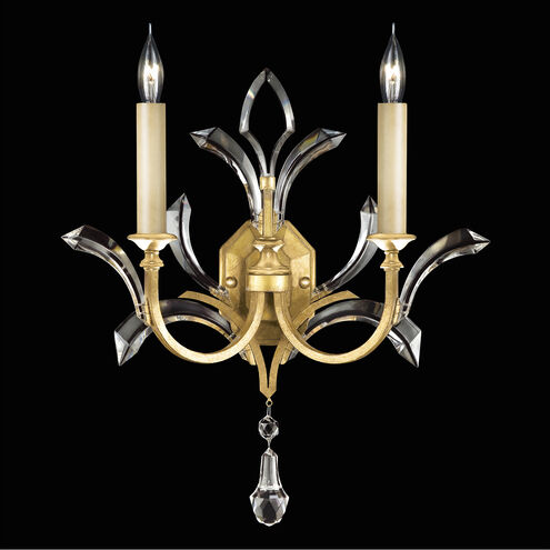Beveled Arcs Wall Sconce Wall Light in Gold Leaf