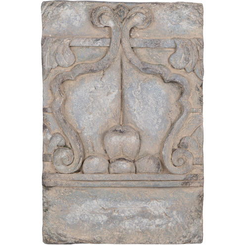 Rectangular Scroll Gray Outdoor Wall Art