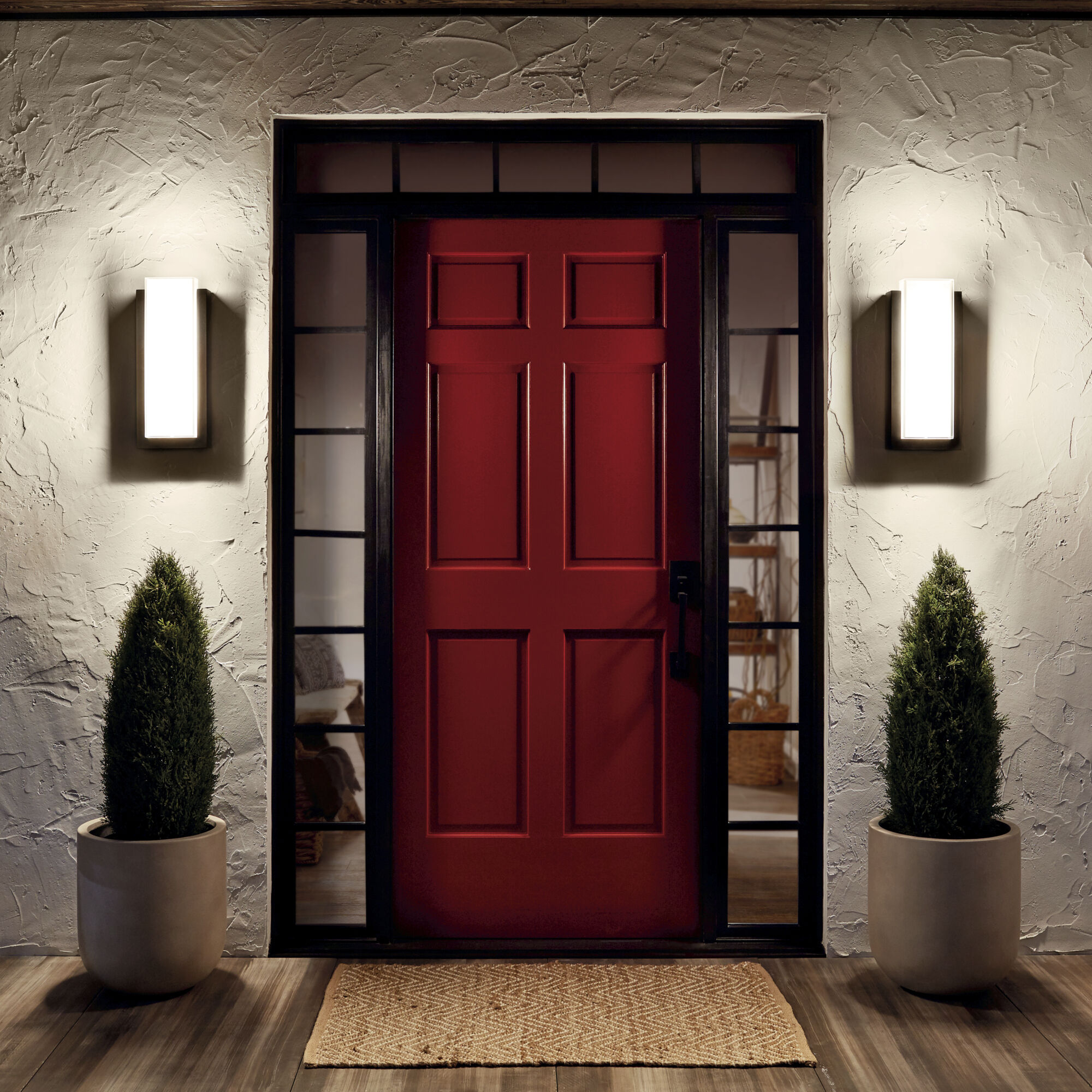 Dahlia LED 19 inch Architectural Bronze Outdoor Wall, Medium