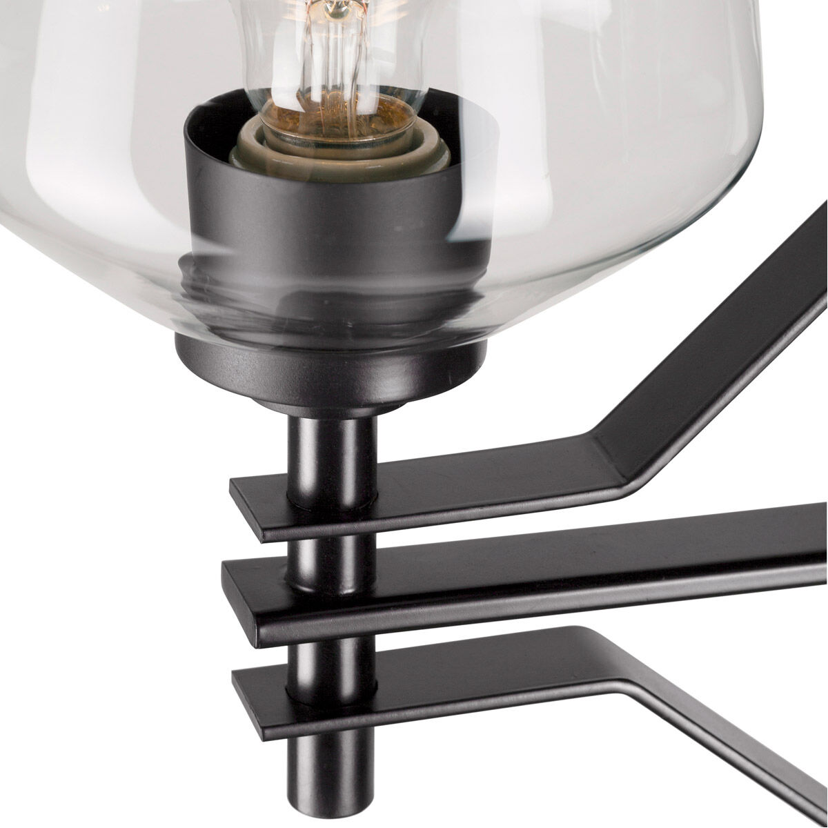 Chalice 6 Light 30.5 inch Black Chandelier Ceiling Light