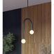 Colette LED 12 inch Black Pendant Ceiling Light