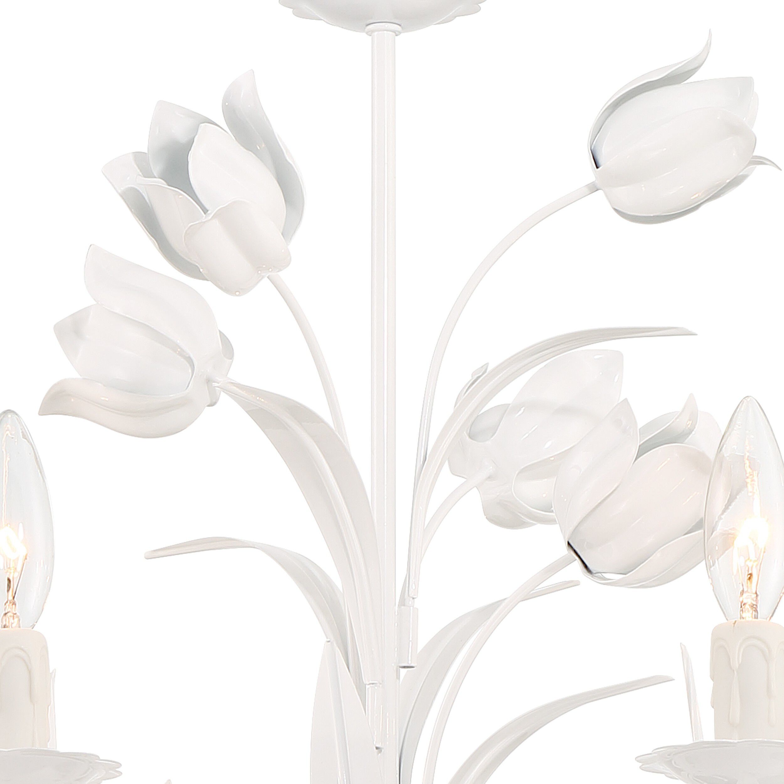 Southport 5 Light 20 inch Wet White Chandelier Ceiling Light