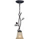 Sierra LED 5.75 inch Black Walnut Mini Pendant Ceiling Light