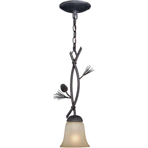 Sierra LED 5.75 inch Black Walnut Mini Pendant Ceiling Light