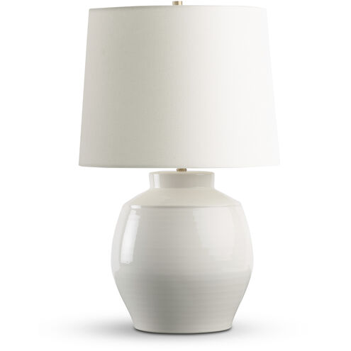 Genoa 25.75 inch 150.00 watt Off-White Light Sheen Table Lamp Portable Light