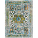 Floransa 85 X 63 inch Grass Green; Multicolored Rug in 5 x 8