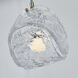 Pallina 1 Light 6 inch Winter Brass Pendant Ceiling Light in Clear