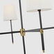 Thomas O'Brien Bryant LED 48 inch Bronze and Hand-Rubbed Antique Brass Chandelier Ceiling Light, Extra Large
