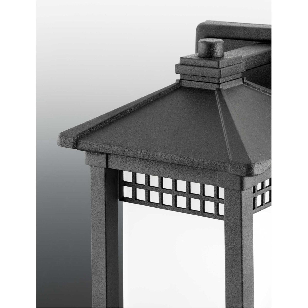 Merit 1 Light 8 inch Textured Black Outdoor Wall Lantern