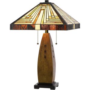 Tiffany 27 inch 60.00 watt Tiffany Table Lamp Portable Light