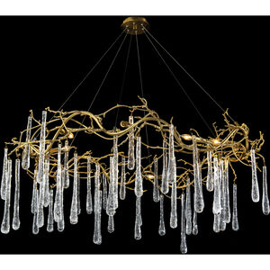 Leah 8 Light 51 inch Brass Chandelier Ceiling Light