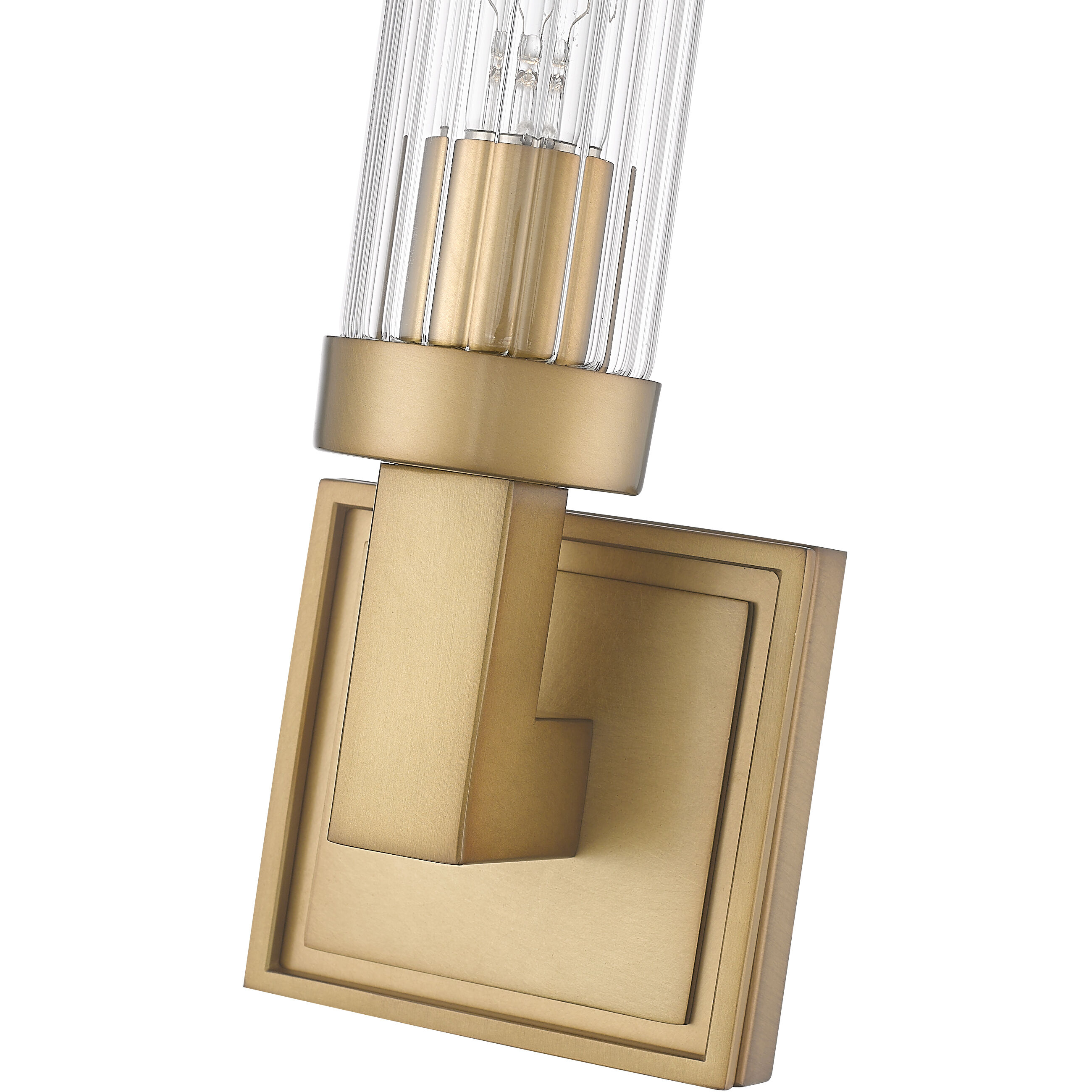 Beau Wall Sconce Wall Light in Rubbed Brass