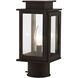Princeton 1 Light 11 inch Bronze Outdoor Post Top Lantern