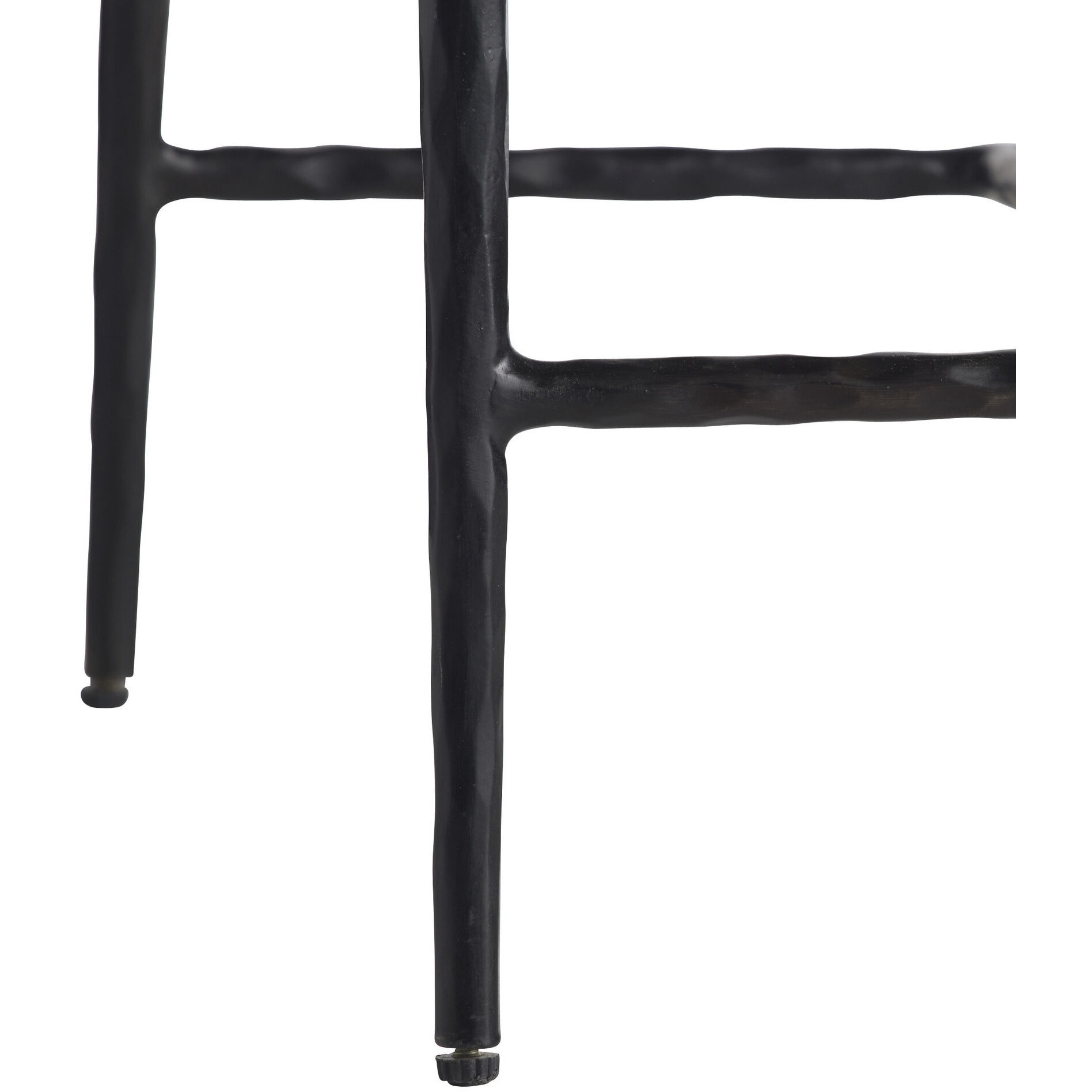 Ansel 30.5 inch Midnight Grey and Natural Iron Counter Stool