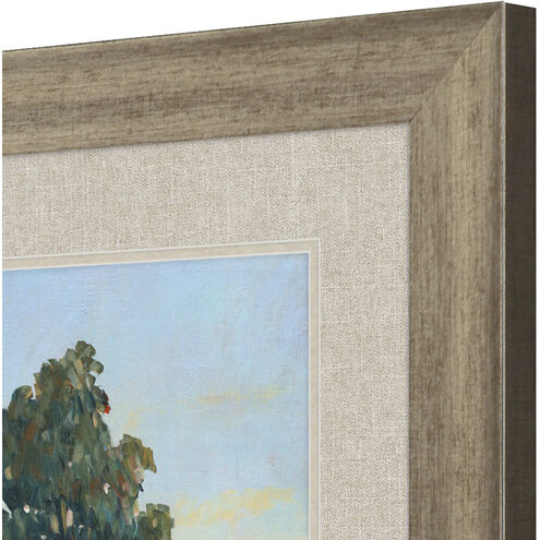 Riverbank Green and Blue and Orange Framed Art