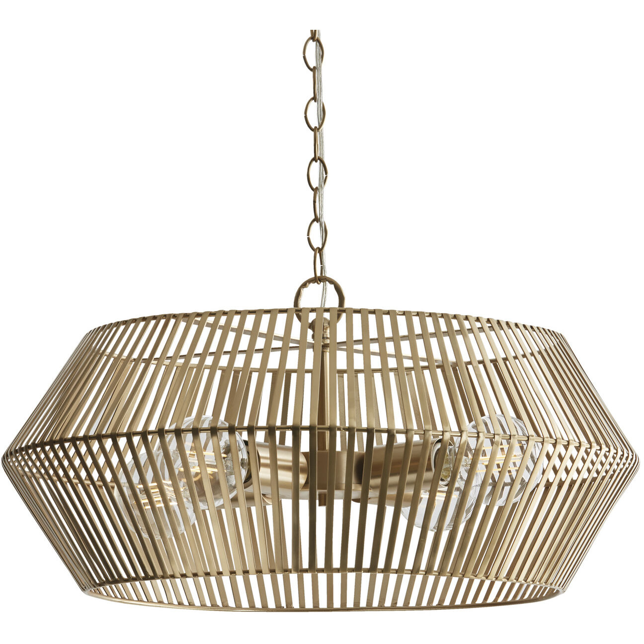 Kaiya 4 Light 22 inch Matte Brass Pendant Ceiling Light