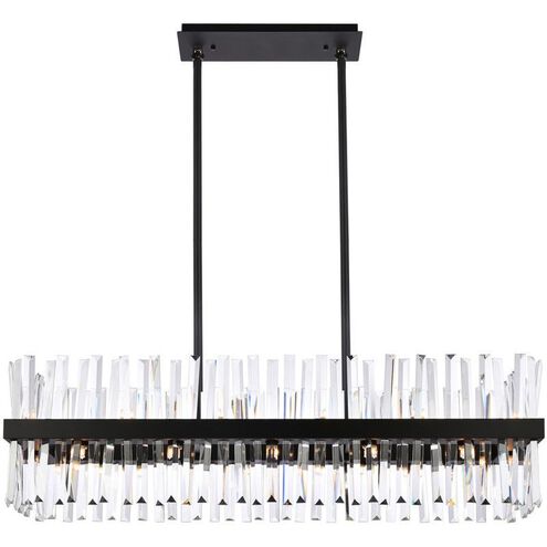 Serephina 24 Light 42 inch Black Linear Chandelier Ceiling Light
