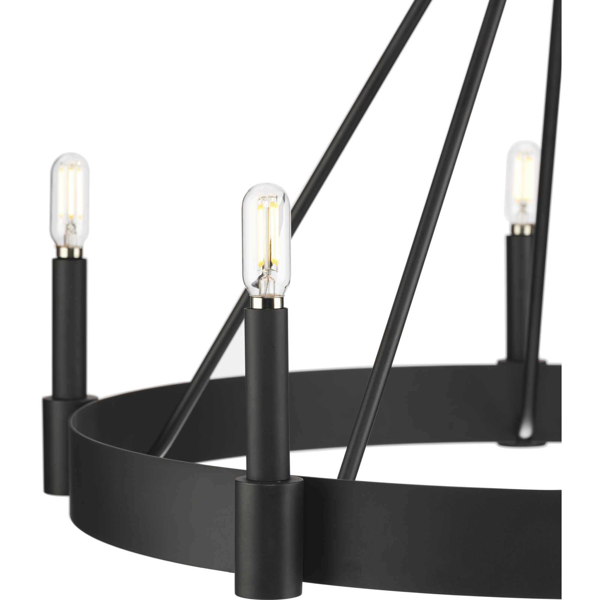 Breckenridge 5 Light 26 inch Matte Black Chandelier Ceiling Light, Design Series