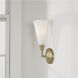 Gatsby 1 Light 5 inch Matte Brass Sconce Wall Light