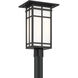Grydton 1 Light 19.25 inch Dark Matte Black Outdoor Post Lantern