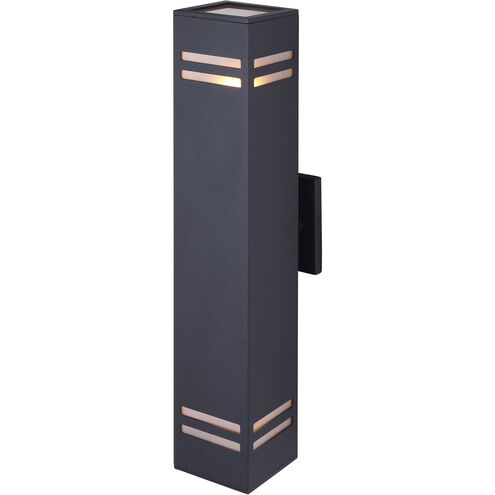 Madison 2 Light 20 inch Black Outdoor Wall Light