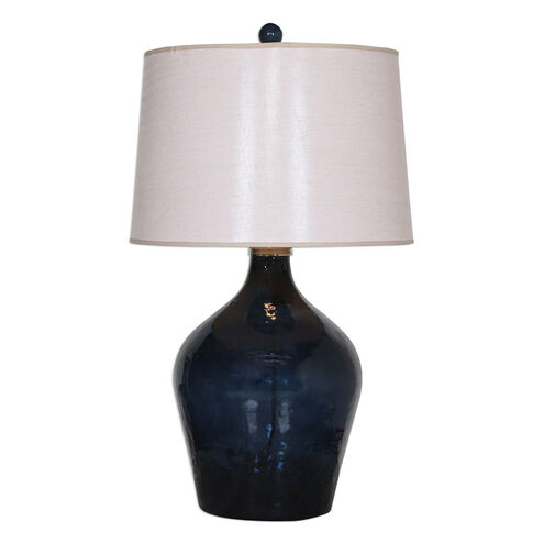 Lamone 31 inch 150 watt Midnight Blue Glass Lamps Portable Light