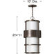 Saturn 1 Light 10 inch Metro Bronze Outdoor Hanging Lantern