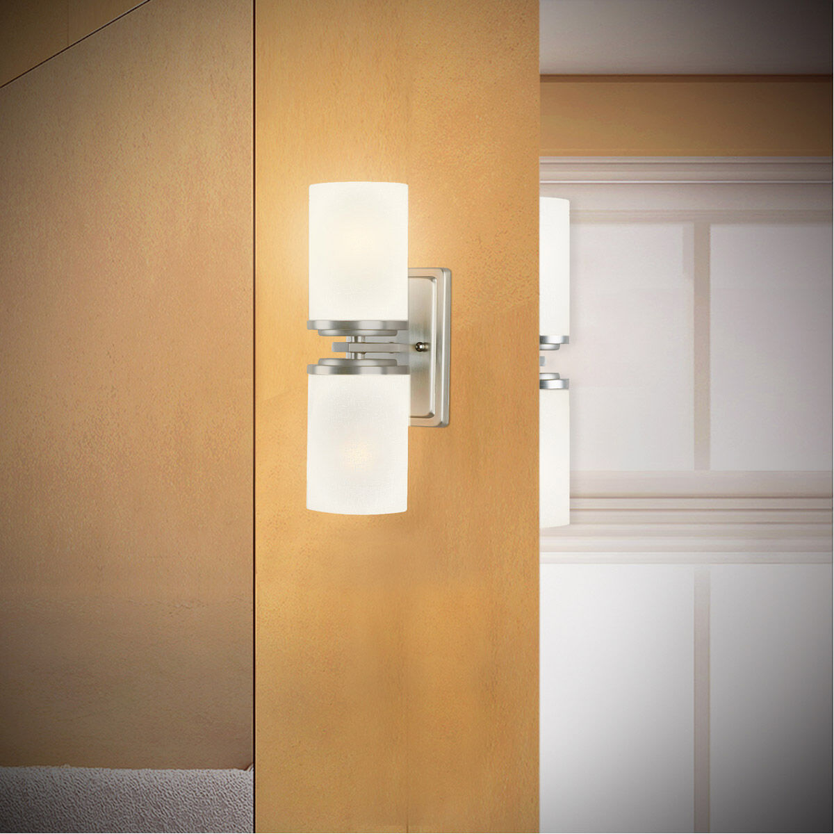 Signature 2 Light 5 inch Brushed Nickel Wall Sconce Wall Light