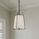 Vellinor 1 Light 13 inch Matte Black Pendant Ceiling Light