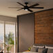 Melia 65 inch Matte Black Outdoor Ceiling Fan