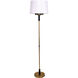 Alpine 67 inch 100.00 watt Antique Brass and Black Floor Lamp Portable Light