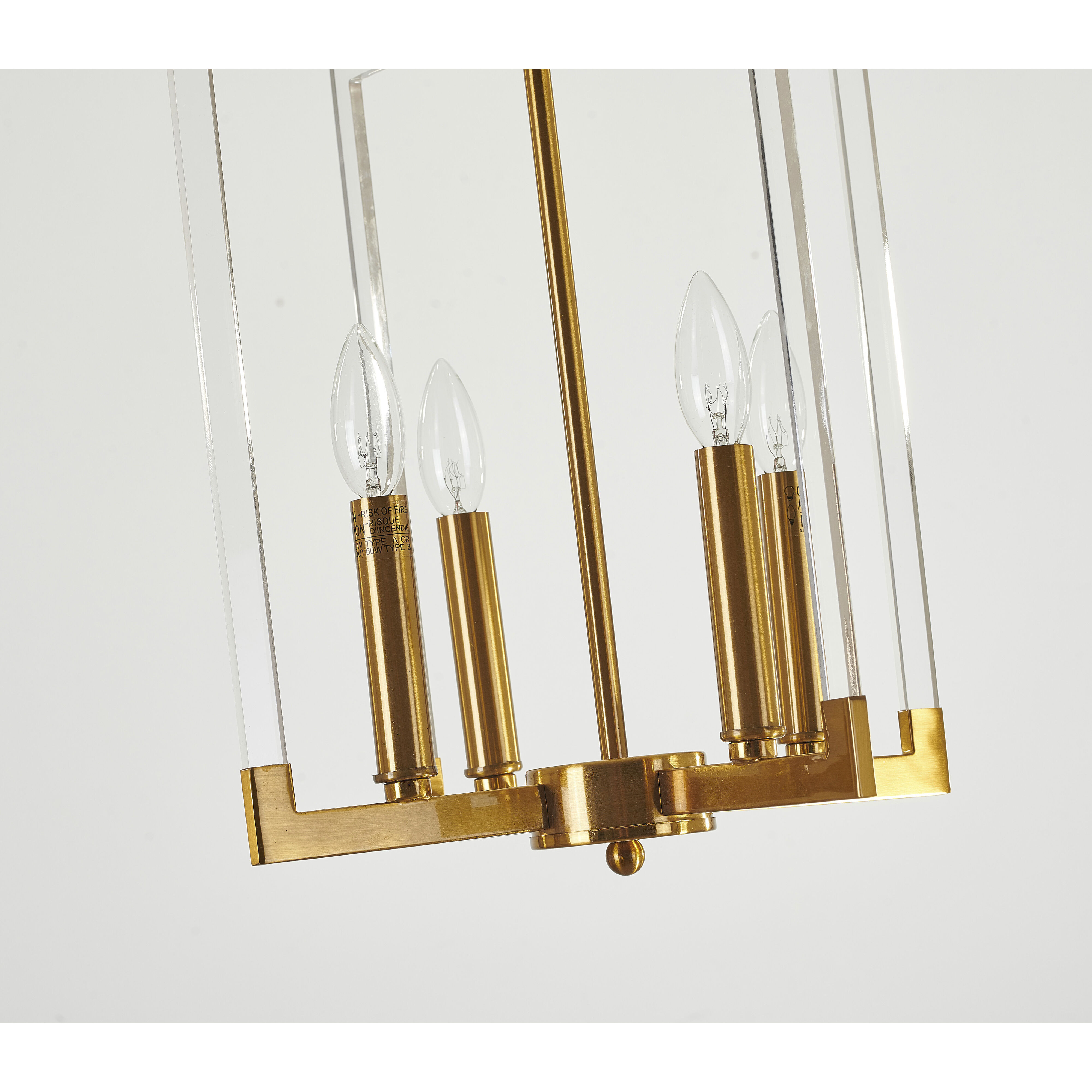 Canada 4 Light 12 inch Bronzed Chandelier Ceiling Light