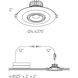 Scope Black 8.00 watt LED Directional in Color Temperature Changing, Recessed Gimbal Light