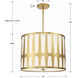 Royston 5 Light 24 inch Antique Gold Chandelier Ceiling Light