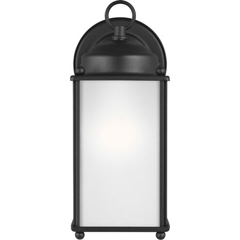 New Castle 1 Light 10.25 inch Black Outdoor Wall Lantern, Large