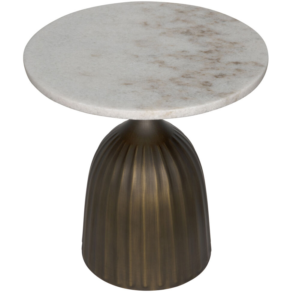 Samuel 18 X 18 inch Aged Brass Side Table