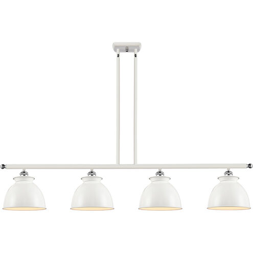Ballston Adirondack 4 Light 48 inch Antique Brass Island Light Ceiling Light in Incandescent, Matte Black, Ballston