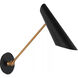 AERIN Franca LED 5.5 inch Hand-Rubbed Antique Brass Single Library Wall Light in Black