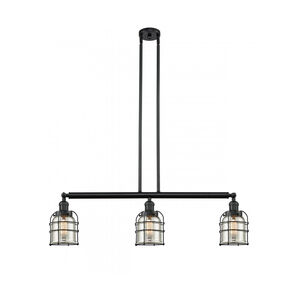 Franklin Restoration Small Bell Cage 3 Light 38.50 inch Island Light