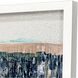 Copper Climber Blue and Metallic and Turquoise and White Framed Art, The Studio