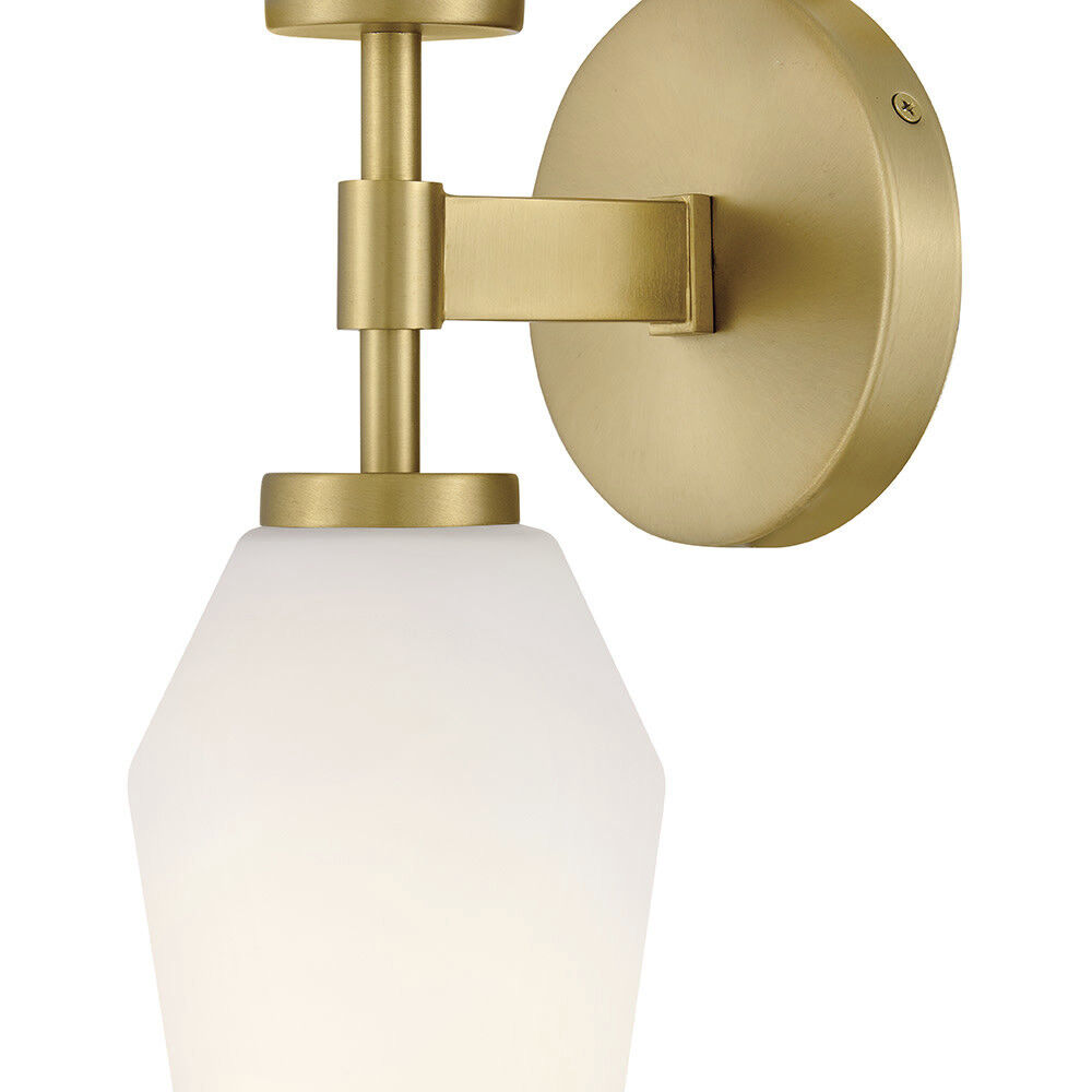 Gio Sconce Wall Light in Lacquered Brass, Large