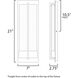 Cascade LED 21 inch Black Outdoor Wall Mount