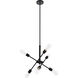 Axel 6 Light 17 inch Black Pendant Ceiling Light
