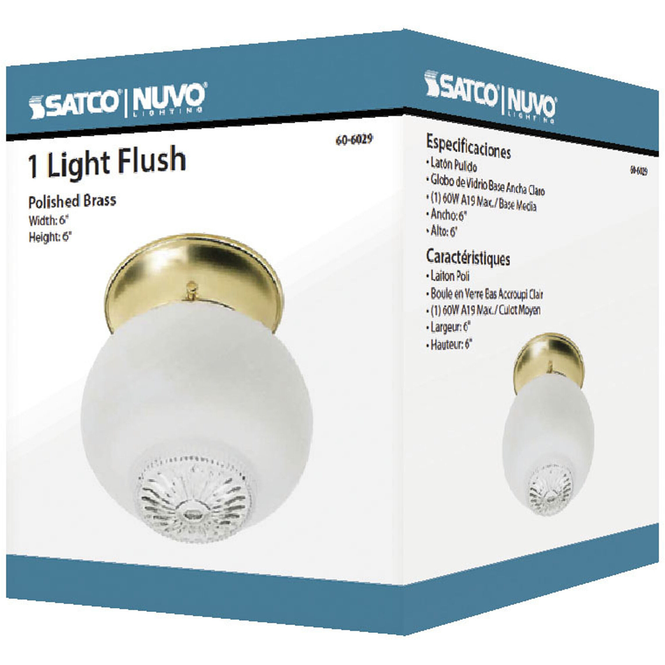 Brentwood 1 Light 5 inch Polished Brass Flush Mount Ceiling Light