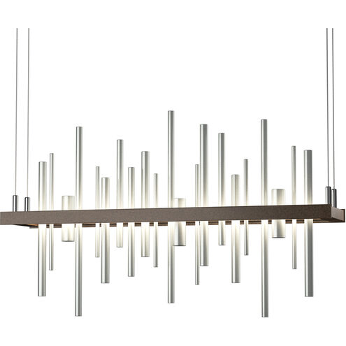 Cityscape LED 25.5 inch Bronze and Vintage Platinum Pendant Ceiling Light in Bronze/Vintage Platinum